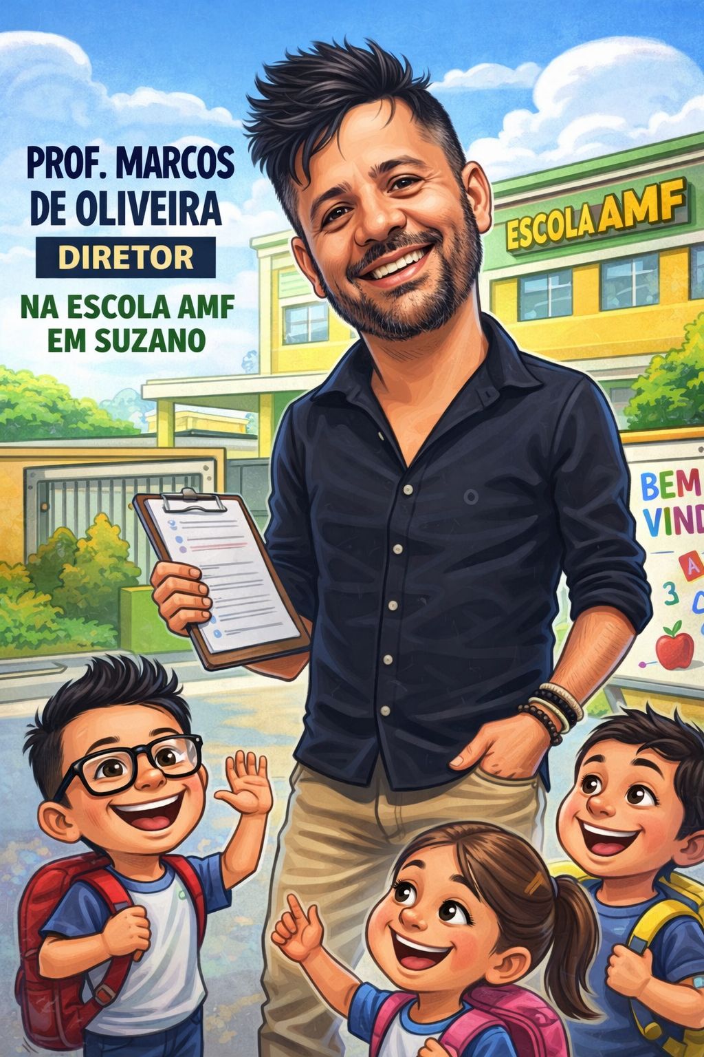 Minha trajetória na gestão escolar teve início na **Escola Municipal Antonio Marques Figueira**, instituição que se tornou parte essencial da minha história profissional e pessoal.

No ano de 2011, participei de um processo democrático de eleição para a função de Coordenador/Diretor Educacional da unidade. Até então, exercia meu cargo como professor dos anos iniciais, profundamente envolvido com o trabalho pedagógico em sala de aula. Movido pelo desejo de contribuir de forma mais ampla com a comunidade escolar, coloquei meu nome à disposição. Fui eleito pela comunidade — professores, funcionários, pais e responsáveis — em um processo que representou não apenas uma escolha administrativa, mas um voto de confiança em minha trajetória e compromisso com a educação pública.

Assumi a função com o propósito de fortalecer a gestão participativa, o diálogo e a construção coletiva do Projeto Político-Pedagógico, sempre acreditando que a escola deve ser um espaço democrático, inclusivo e socialmente referenciado.

No ano de 2016, com a mudança da legislação municipal que passou a exigir concurso público de provas e títulos para o cargo de direção escolar, inscrevi-me no processo seletivo. Encarei esse novo desafio com responsabilidade e dedicação, sendo aprovado e assumindo, em 2017, o cargo de Diretor efetivo da unidade.

Desde então, exerço essa função com amor, ética e compromisso. Compreendo que dirigir uma escola vai além da administração de recursos e da organização pedagógica: significa cuidar de pessoas, mediar conflitos, promover aprendizagens e garantir direitos. Enxergo cada estudante como cidadão de direito, sujeito histórico, capaz de aprender, transformar e ser protagonista de sua própria trajetória.

Minha atuação na direção da Escola Municipal Antonio Marques Figueira é sustentada pela convicção de que a educação pública de qualidade é instrumento de justiça social. Liderar essa instituição é, para mim, uma missão construída com responsabilidade, sensibilidade e permanente compromisso com a formação integral dos nossos estudantes.
